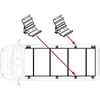 Příčník na automobil Adaptér Fiamma ke střešnímu nosiči