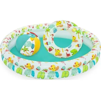 Bazén Bazénik Bestway® 51124, Play Pool Set, detský bazén, lopta, kruh, 122x20 cm