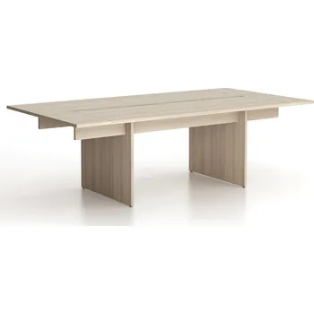 Psací stůl B2B Partner Jednací kancelářský stůl SOLID + 2x přísed, 240x125 cm, dub přírodní