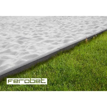 Zahradní obrubník FEROBET Obrubník záhonový kulatý se zámkem Standard Přírodní 50*5*25cm