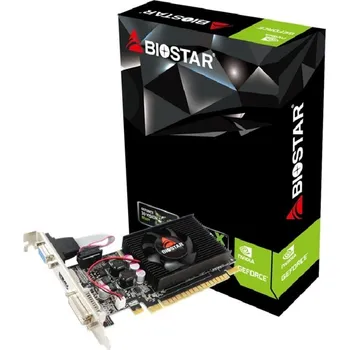 Grafická karta Grafická karta|BIOSTAR|NVIDIA GeForce 210|1 GB|DDR3|64 bit|PCIE 2.0 16x|Paměť 1333 MHz|GPU 589 MHz|Jednoslotový ventilátor|1x15pin D-sub|1xDVI-D|1xHDMI|VN2103NHG6