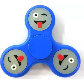 Gadget Antistresový Fidget Spinner Emoji modrý