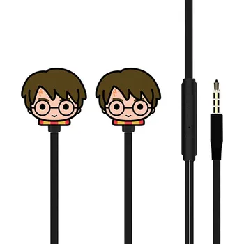 Sluchátka Sluchátka HARRY POTTER - 3,5mm jack - špunty - hlavy Harryho - černá