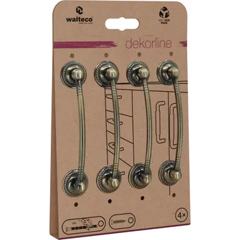 Walteco Set nábytkových úchytek Sapri rozteč 96mm, bronz, 4 ks