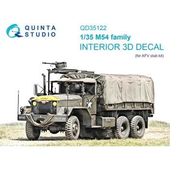 Plastikový model Quinta studio 1/35 M54 Family 3D-Print.&col.Interior (AFV)