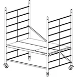 Krause Hliníkové pojízdné lešení ProTec XXL 2,9 m