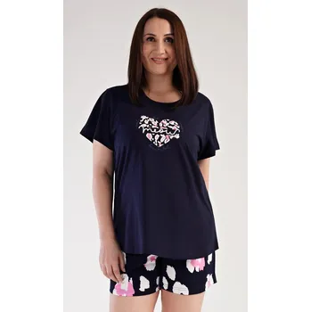 Pánské pyžamo Dámské pyžamo šortky Jana světle růžová 4XL