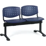 Antares Plastová lavice do čekáren TONY, 2 místa, modrá