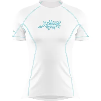 Dámské funkční triko krátký rukáv LIGHT BLUE bílá Bamboo Ultra