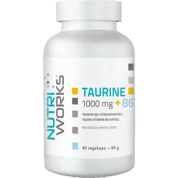 NutriWorks Taurine 1000mg + B6 90 kapslí