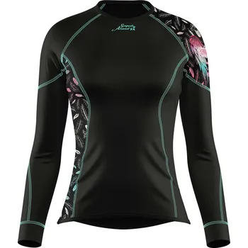 Dámské termoprádlo Dámské funkční triko dlouhý rukáv ANGEL černá Bamboo Ultra