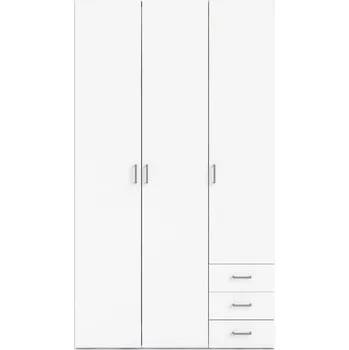 Šatní skříň Bílá šatní skříň 116x200 cm Space – Tvilum ID_1441401