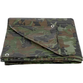 Krycí plachta Plachta Tarpaulin Khaki 8x12 m, 80 g/m, zakrývacia, oliva/kamufláž