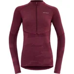 Triko Devold Standal Merino Shirt Zip Neck Wmn Beetroot - XS / Beetroot + doprava zdarma