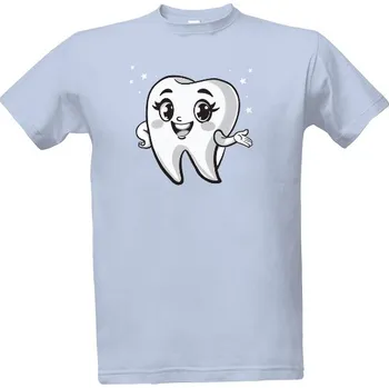 Tričko s potiskem Zdravý a usměvavý zoubek pánské