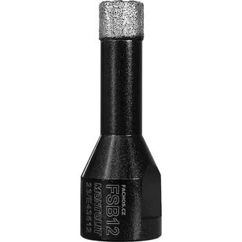 Vrták Montolit FSB - dia korunka na vykružování otvorů v dlažbě Průměr: 12mm