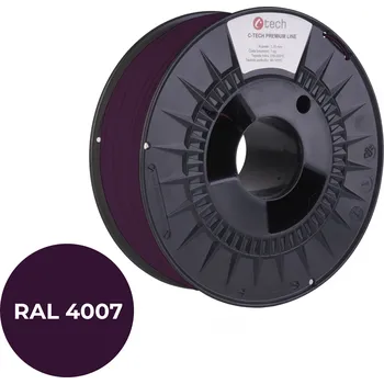 Filament C-Tech 3DF-P-PLA1.75-4007 3D filament, PREMIUM LINE, PLA, purpurová fialková, RAL4007, 1,75mm, 1kg