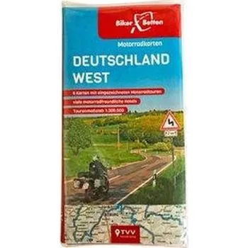 Motorradkarten Set Deutschland West