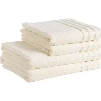 Bambusový ručník / osuška - smetanová 30x50