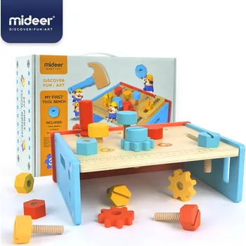 Hračka pro nejmenší Mideer Můj první stůl na nářadí 27 ks