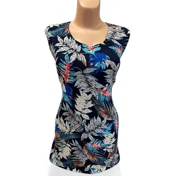 Dámská tunika Top tílko více vzorů BORUNA, Barva Jako na obrázku 2, Velikost XXXL56, Materiál 96% Viskoza 4% Lycra