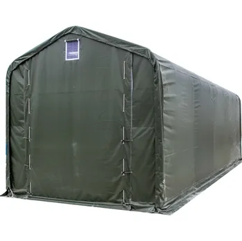 Zahradní stavba Plachtová garáž 5,5 x 15 x 5,3 m Bílá