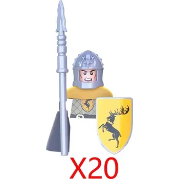 ostatní stavebnice Vojenské stavebnice rytířů a anime figurky | lego styl figurky a komponenty - XP216-20PCS