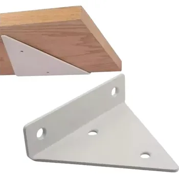 Držák police trojúhelník 130x133mm - bilý [1ks] (TRH13W)