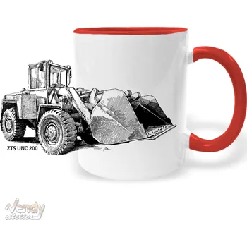Hrnek - Kolový nakladač ZTS UNC 200 Barva: Červená