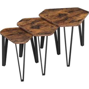 Konzolový stolek Odkládací stolek ELAIN set 3ks LNT14BX