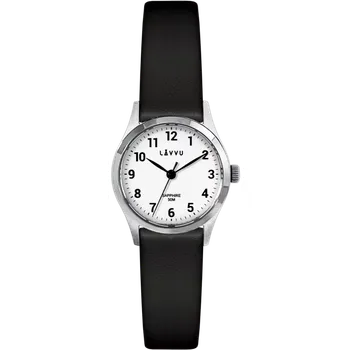 LAVVU Náramkové stříbrno-černé dámské hodinky SKIEN se safírovým sklíčkem LWL5070 ( )