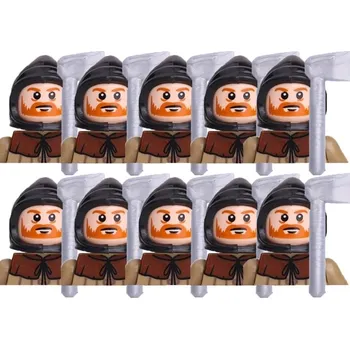 Vojenské stavebnice rytířů a anime figurky | lego styl figurky a komponenty - B18-34-1-10PCS
