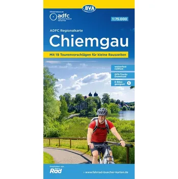ADFC-Regionalkarte Chiemgau 1:75.000, mit Tagestourenvorschlägen, reiß- und wetterfest, E-Bike-geeignet, GPS-Tracks Download - Allgemeiner Deutscher Fahrrad-Club e.V. (ADFC)