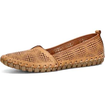 Dámské polobotky Robel dámské kožené polobotky - hnědé