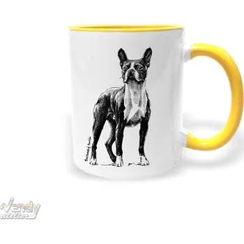 Hrnek - Bostonský teriér Barva: Žlutá