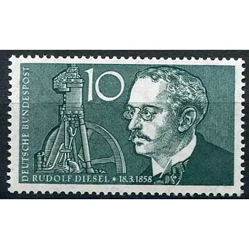 Poštovní známka (1958) MiNr. 284 ** - Německo - Rudolf Diesel