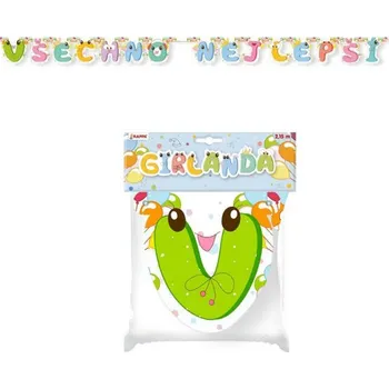 Papierová girlanda Všetko najlepšie