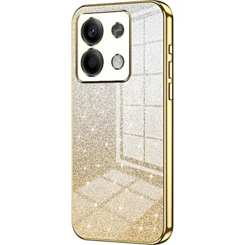 Pouzdro na mobilní telefon Cut gelový třpytivý obal na Xiaomi Redmi Note 13 5G - zlatý