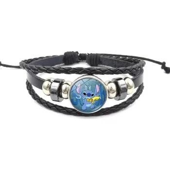 Náramek Dětský pletený náramek s motivem Lilo & Stitch - 28