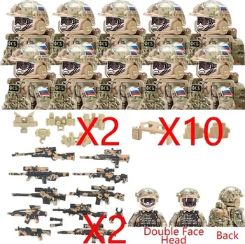 Stavebnice LEGO Vojenské stavebnice pro děti s historickými figurkami | lego styl komponenty - Alpha1-10PC PD020-2P