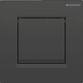 Geberit Typ 30 pneumatické ovládání splachování pisoárů, deska a tlačítko černá, kroužek černá mat (116.017.DW.1)
