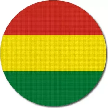 Vlajka Pelisport Bolívijská vlajka kulatá tisk ø 45 mm