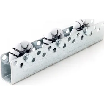 Dopravníkový pás Vícesměrnná univerzální kladičková lišta, nosnost 5 kg, rozteč 100 mm