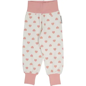 Rostoucí bambusové kalhoty dětské Pink heart Geggamoja Velikost: 50/56
