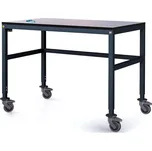 Alfa 3 Antistatický dílenský ESD stůl na kolečkách, 1200x800x745-825 mm, nastavitelné podnoží