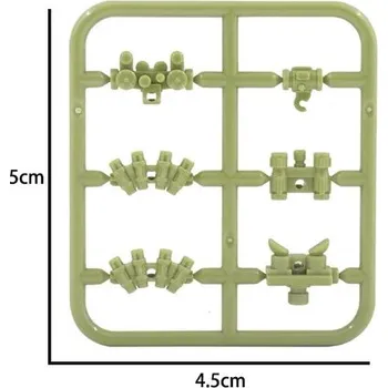 Stavebnice LEGO Vojenské stavebnice s figurkami ww2 a doplňky | LEGO zbraně - BS126-1SET