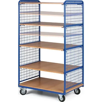 Corping Policový vozík, 5 polic, 2 bočnice s drátěnou výplní, nosnost 200 kg