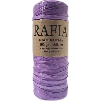 Příze Borgo de Pazzi Rafia 97 Fialová (Přírodní viskóza Rafia 97 Fialová)