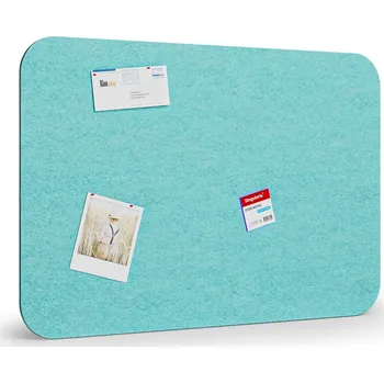 Kancelářský nábytek Akustická nástěnka 120x80 cm, kulaté rohy, světle modrá