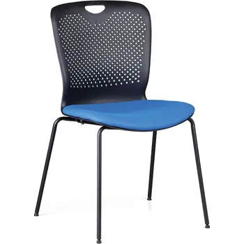Plastová konferenční židle OPEN, modrá